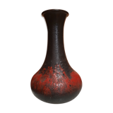 Vase en verre peint