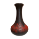 Painted glass vase
