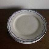 Set of 5 Tournai plates with twig neo-classical design, mid-19th century, ironstone.