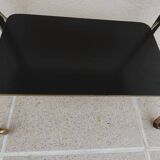 Vintage all-purpose piece of furniture from the 70s on casters with two shelves