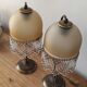 Pair of bedside lamps with grapevines