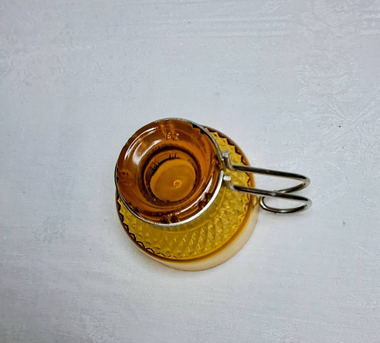Amber glass espresso cups from the 1960s-70s. Italy