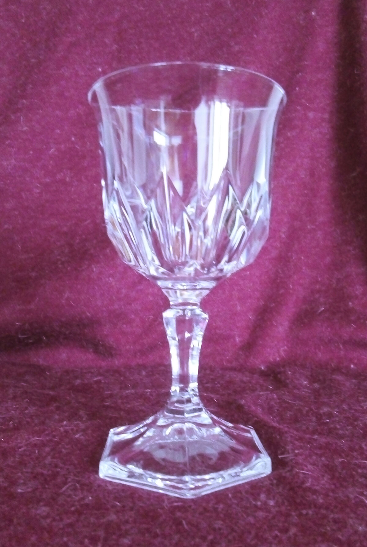 Set of 6 Crystal white wine glasses of Arques - Chaumont