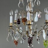 Crystal Chandelier with Tassels, Early 20th Century