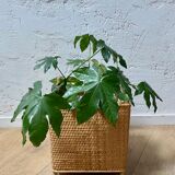 Bamboo wicker pot cover