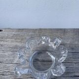 Crystal tea light candle holder in glass Cristallerie Lorraine