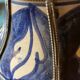 Blue and white sandstone candy box