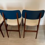 Wooden and skai chairs