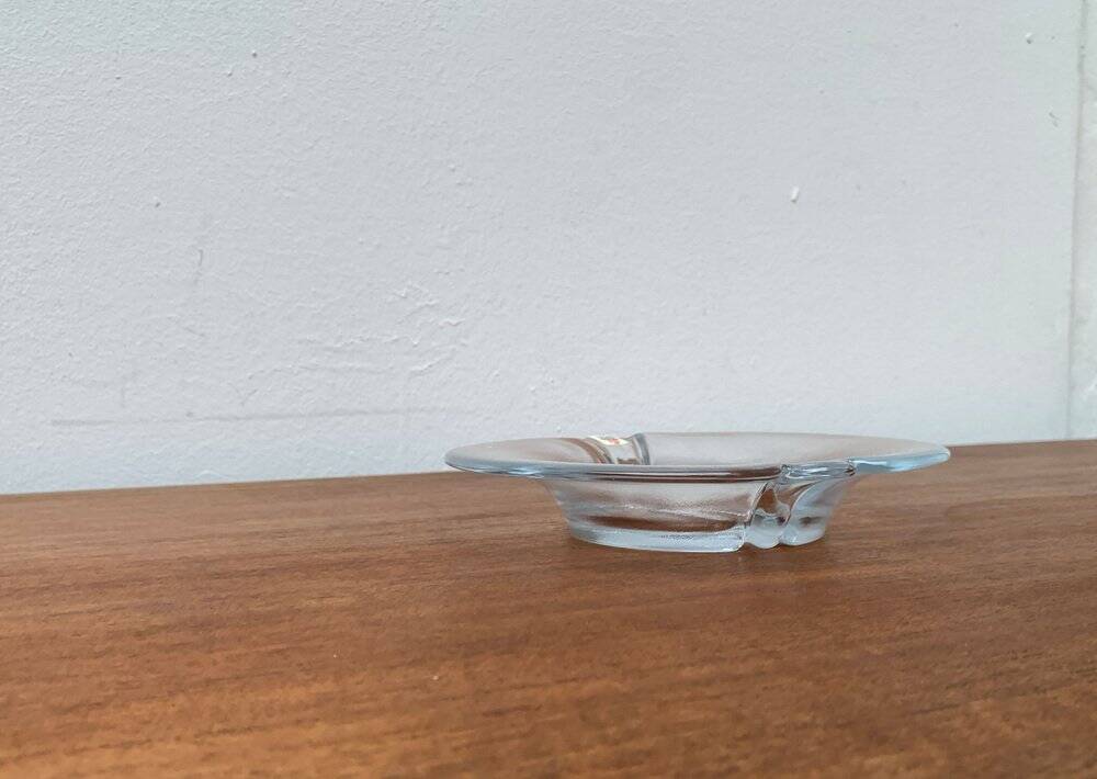 Vintage Danish glass bowl by Holmegaard, 1970s.
