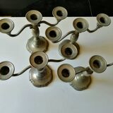 Quatuor de chandeliers 3 feux