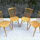 4 chaises bistrot Baumann «Menuet»