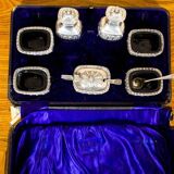 19th Century English Silver Set, 1890s, Set of 7