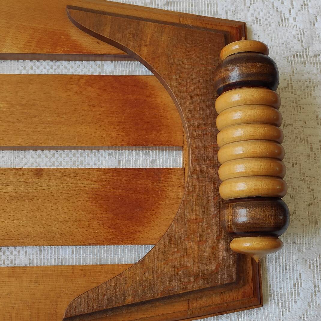 Art deco wooden tray