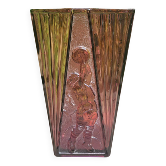 Vase Art déco YSL Belgique en verre