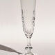 11 champagne flutes on foot in crystal saint louis collection messina model of 1973. stamped