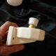 Porcelain and opaline art deco wall lamp