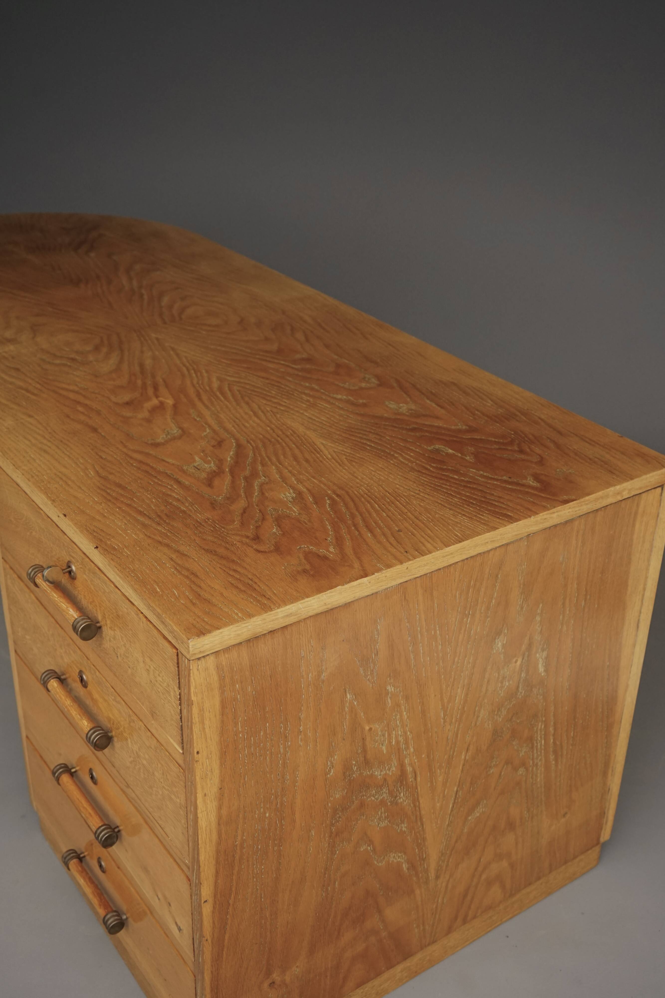 Exceptional Art Deco freestanding Desk. French 1930s