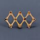 Vintage wooden accordion coat rack