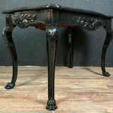 Napoleon III period games table in lacquered wood