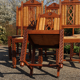 Lot 6 chaises vintage en bois paillées et sculptés