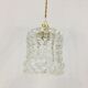 Vintage suspension in transparent diamond tip glass