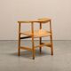 Hans J. Wegner Model PP201 Dining Chairs in Oak and Papercord, PP Møbler
