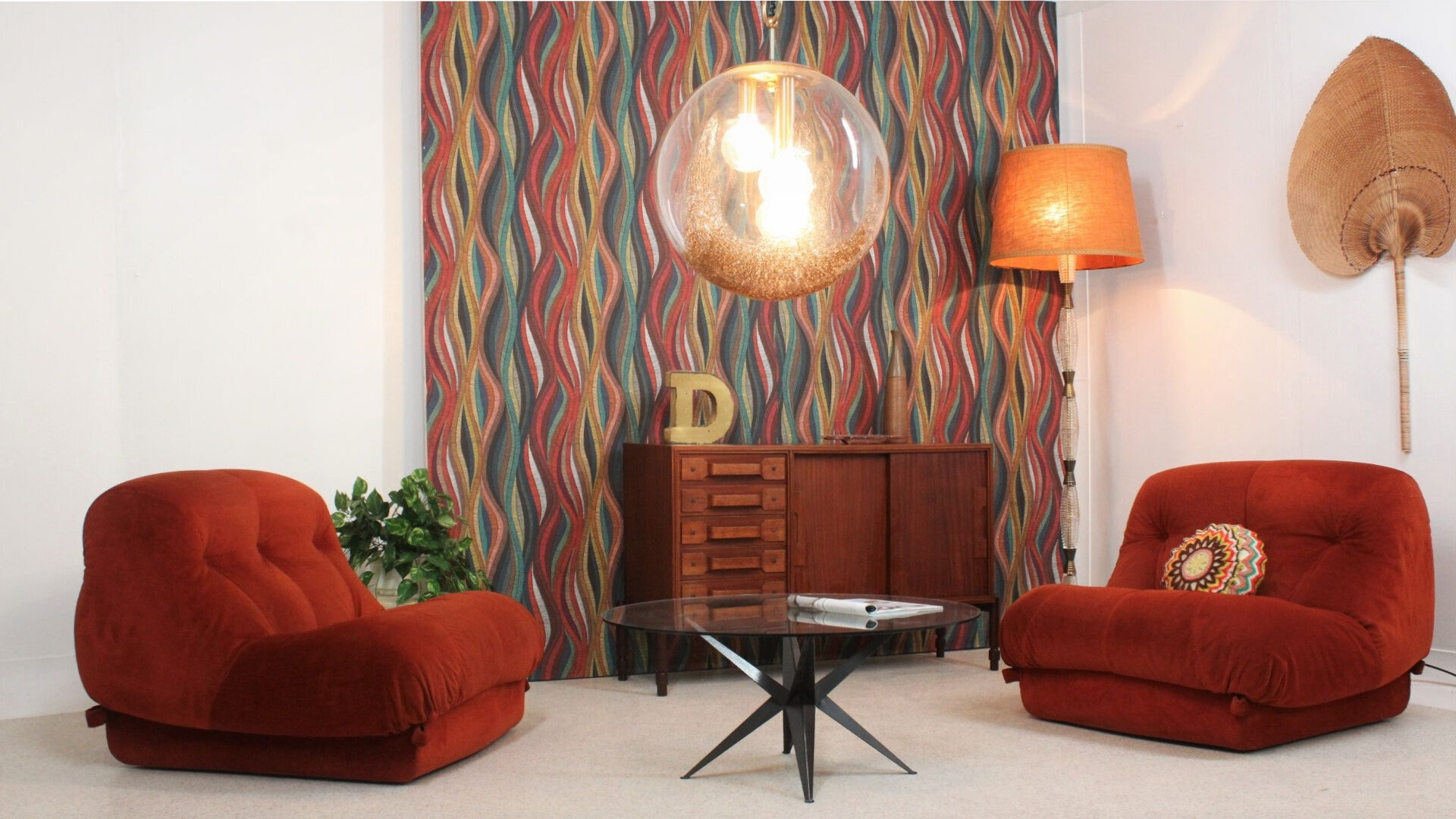 La Murrina  globe pendant lamp 1970s