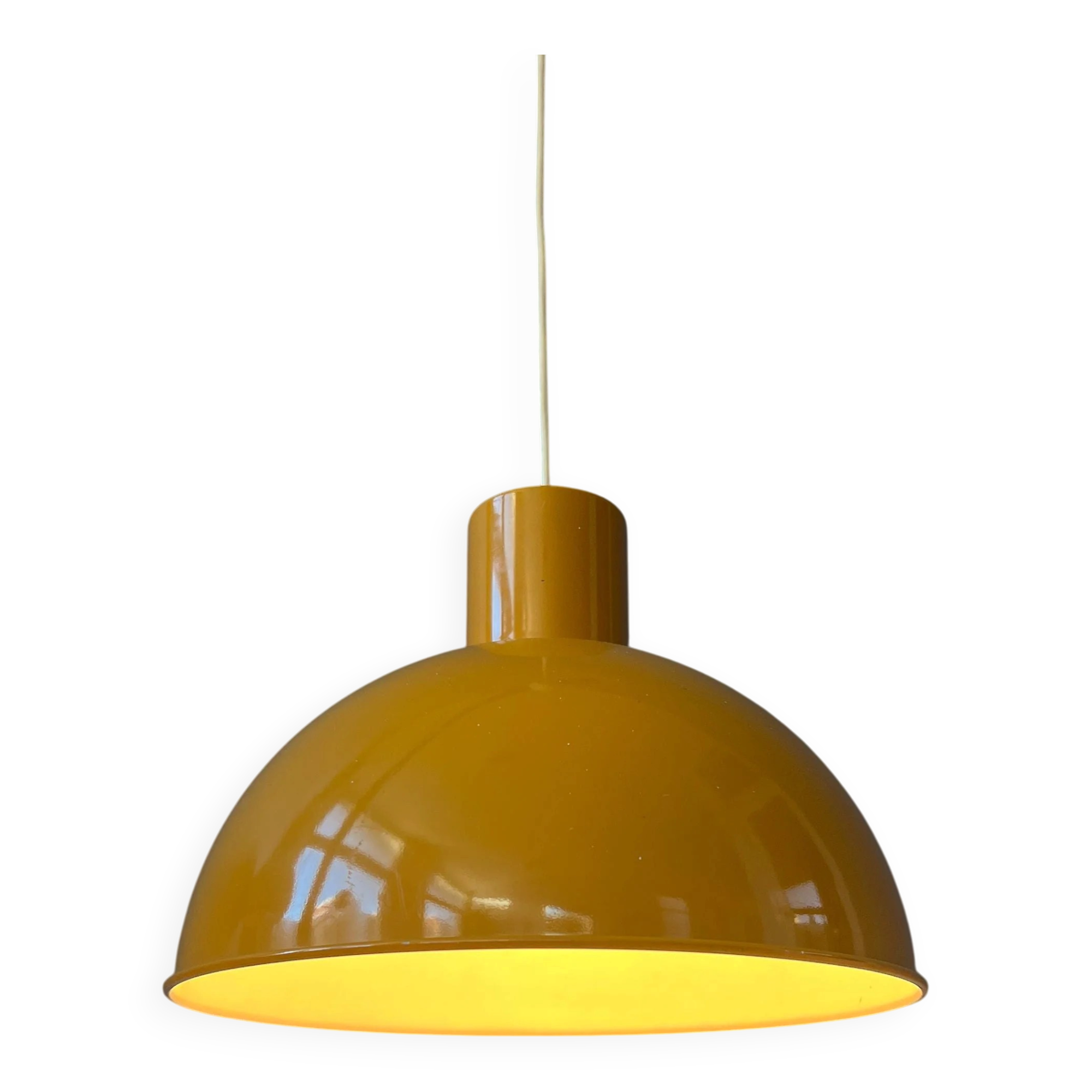 Suspension en émail jaune par Joe Hammerborg pour Fog & Mørup