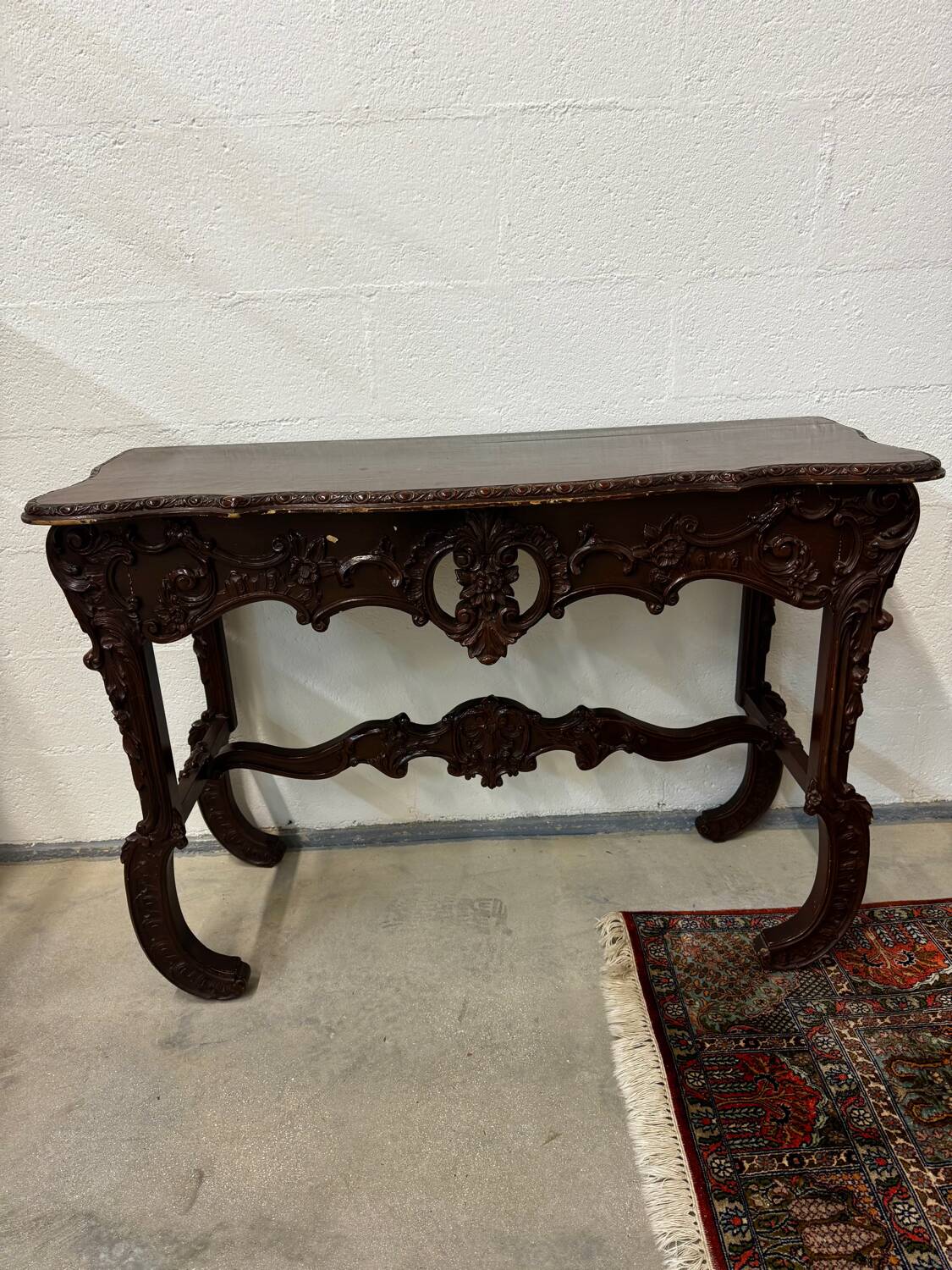 19th-century Louis XVI style wooden console