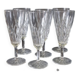 6 champagne flutes from VMC Reims in very good condition.