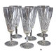 6 champagne flutes from VMC Reims in very good condition.