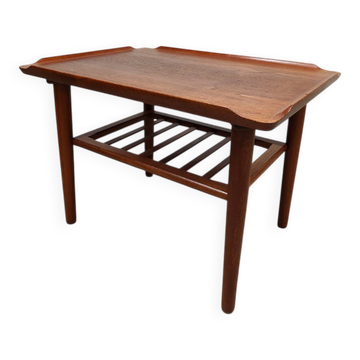 Vintage Scandinavian teak coffee table side table Holger Georg Jensen Kubus