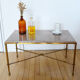 Brass marble coffee table 60s