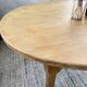 Oval farmhouse table oak 1960