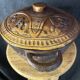 African Art - Madagascar - Vintage - Covered Pot - Carved Rosewood - 1950
