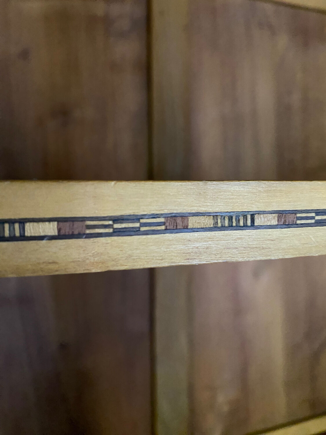 Vintage art deco wooden cabinet with mirror