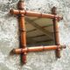 Antique mirror faux bamboo French wall mirror