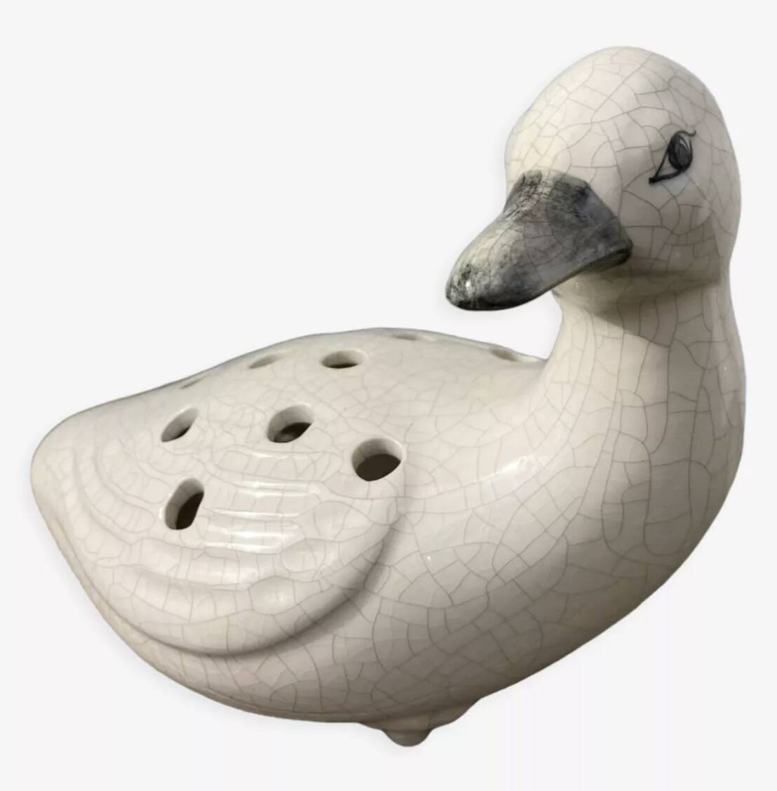 Canard en céramique blanc