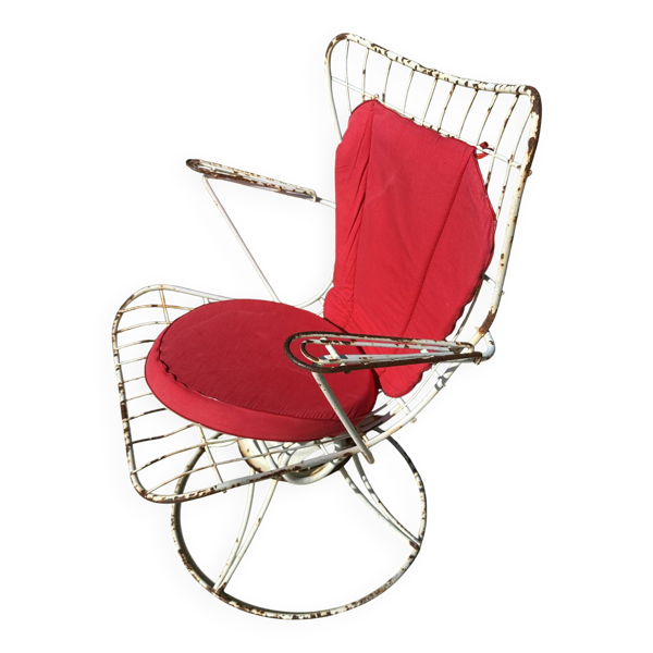 Fauteuil de jardin vintage Homecrest 1960 pivotant