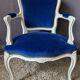 Fauteuil cabriolet patiné