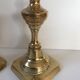 Pair of Victorian candle holders in gilded bronze