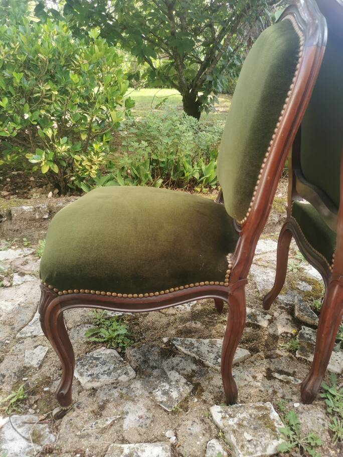 Chaise velours empire