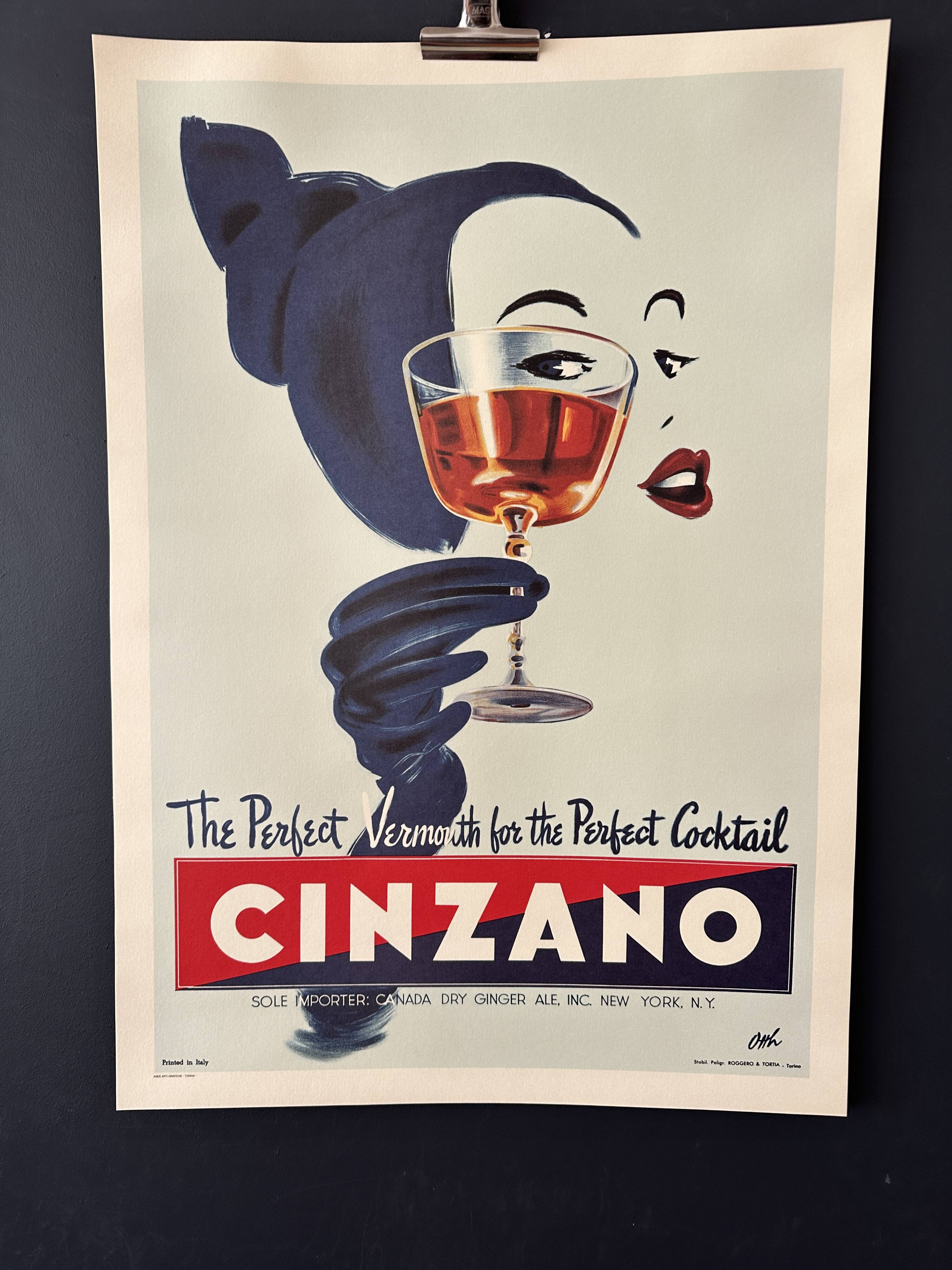 Cinzano advertising poster