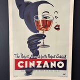 Cinzano advertising poster