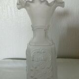 Vase in molded glass and depoli decor chimere art nouveau
