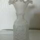 Moulded and frosted glass vase with Art Nouveau chimera decoration.