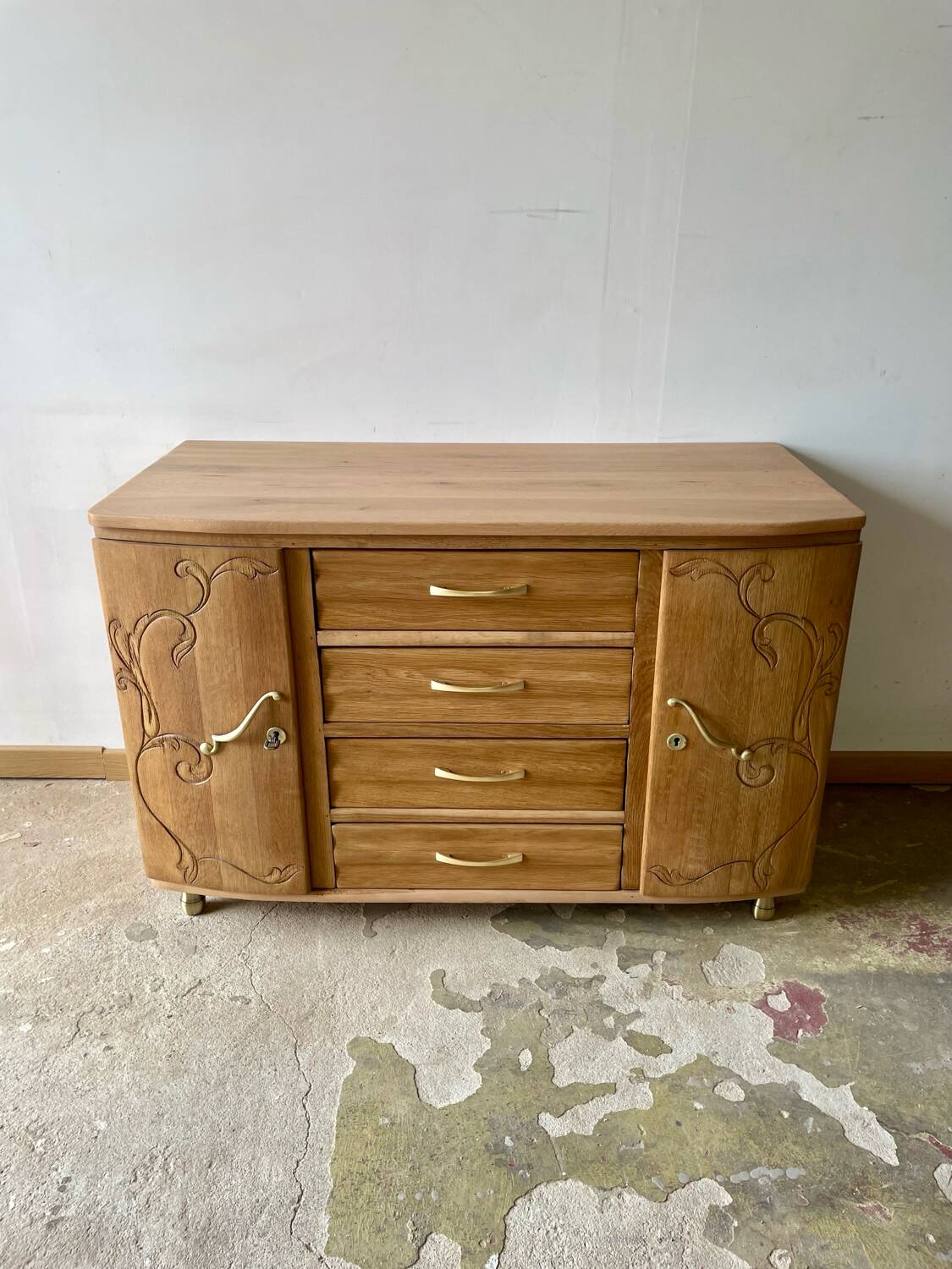 Vintage chest of drawers, 1930s, renovated