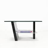 Mid-Century Italian Marble and Glass Coffee Table, 1970s