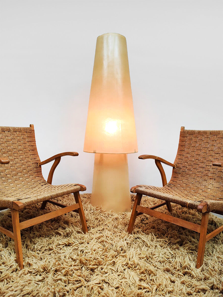 Vintage Dutch design rope chairs Vroom & Dreesman 1960
