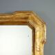 Antique cabaret mirror in gilded wood, Italy, 19th century
